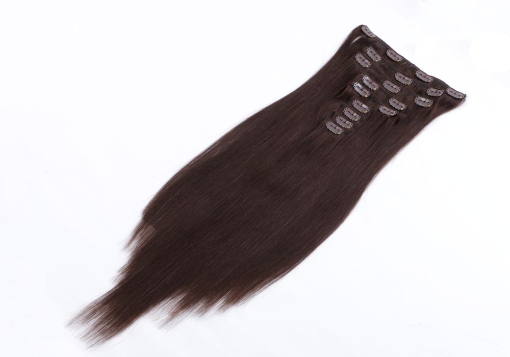 China full head remy clip in hair extension manufacturers QM048